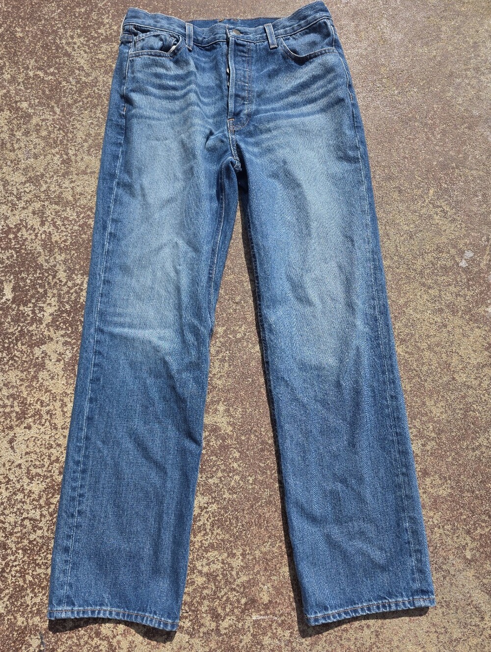 Alex Mill Jeans Size 27 Bev Mid Rise Relaxed Straight Leg 100% Cotton USA Made